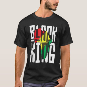 Black King for Boys Men History Montag Afrika Trib T-Shirt