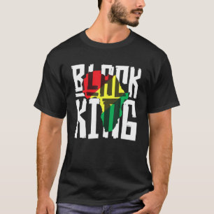 Black King for Boys Men History Montag Afrika Trib T-Shirt