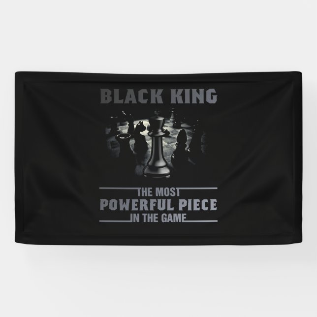 Black King ist das mächtigste Stück im Spiel Banner (Horizontal)