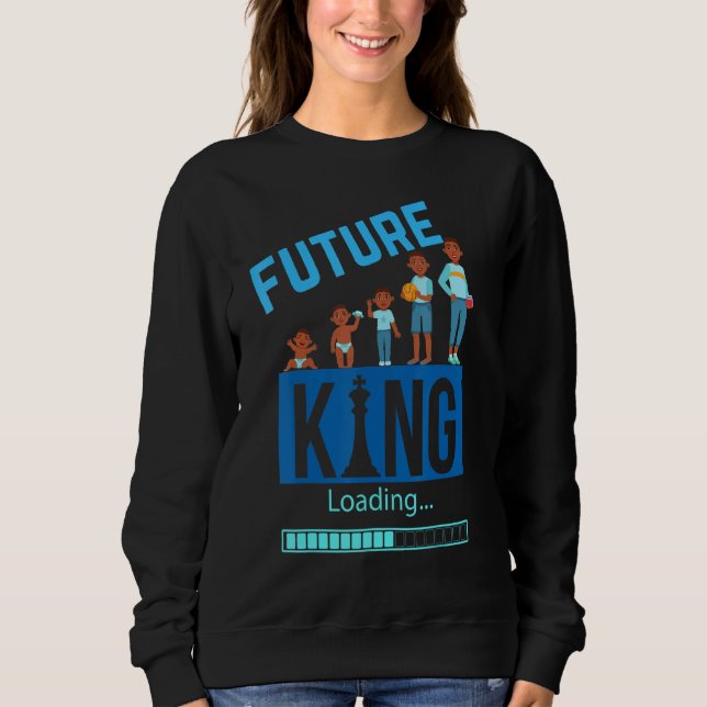 Black King Loading Future Melanin Kings Bruh Bro S Sweatshirt (Vorderseite)