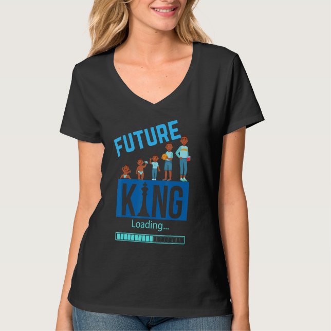 Black King Loading Future Melanin Kings Bruh Bro S T-Shirt (Vorderseite)