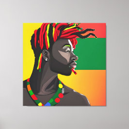 Black King Melanin Man Bruh Men Son Boy Prince Leinwanddruck