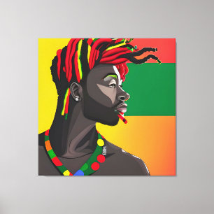 Black King Melanin Man Bruh Men Son Boy Prince Leinwanddruck