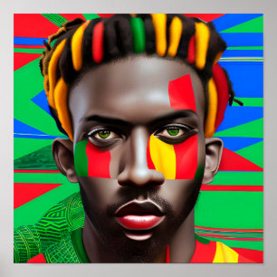 Black King Melanin Man Bruh Men Son Boy Prince Poster