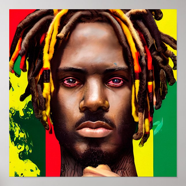 Black King Melanin Man Bruh Men Son Boy Prince Poster (Vorne)