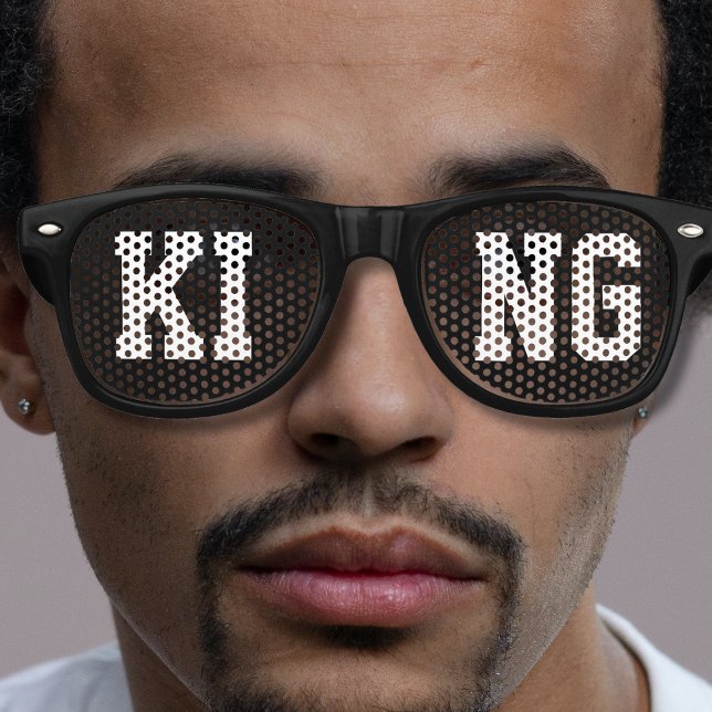 Black King Partybrille (black king retro sunglasses for men)