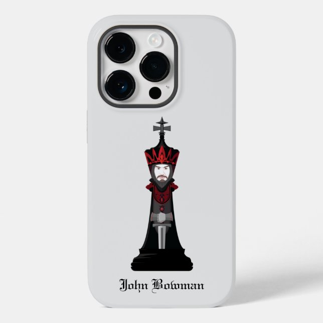 Black King / Personalisierter Name Case-Mate iPhon iPhone Hülle (Rückseite)