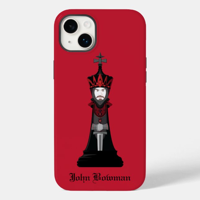 Black King / Personalisierter Name Case-Mate iPhon iPhone Hülle (Rückseite)
