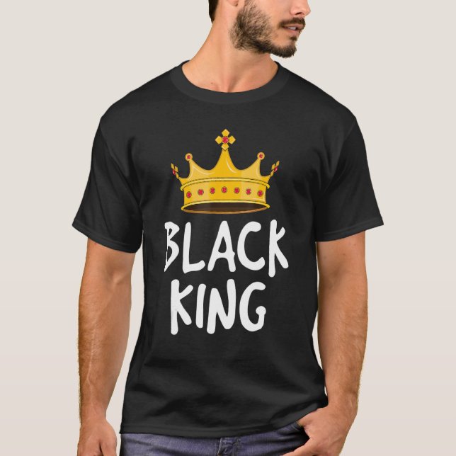 Black King Shirts for Men Kids Boys African Melani (Vorderseite)