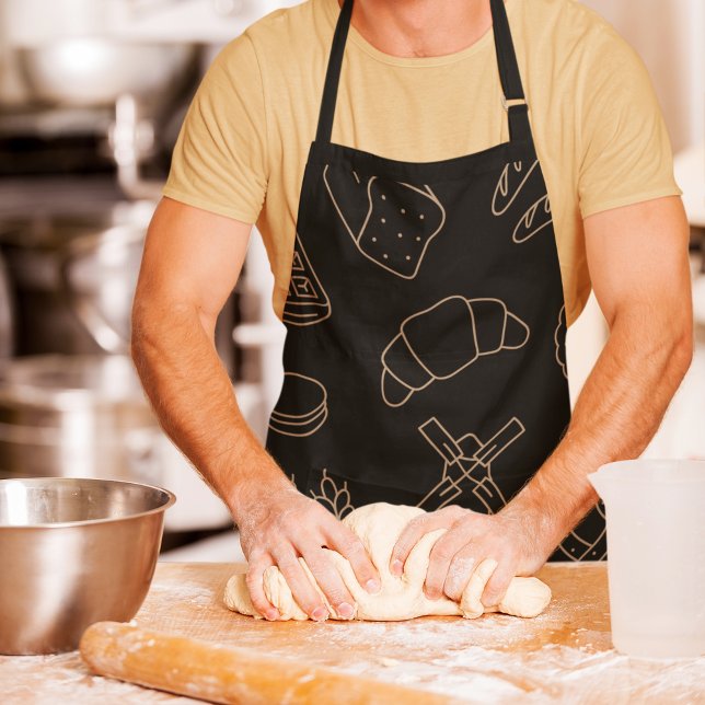 Black Kitchen Backen & Cooking Brot Fun Baker Schürze (Von Creator hochgeladen)