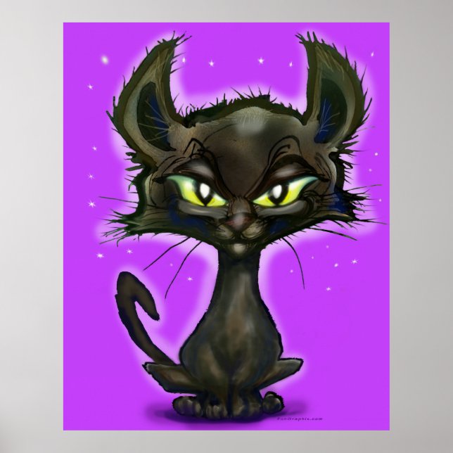 Black Kitten Poster (Vorne)