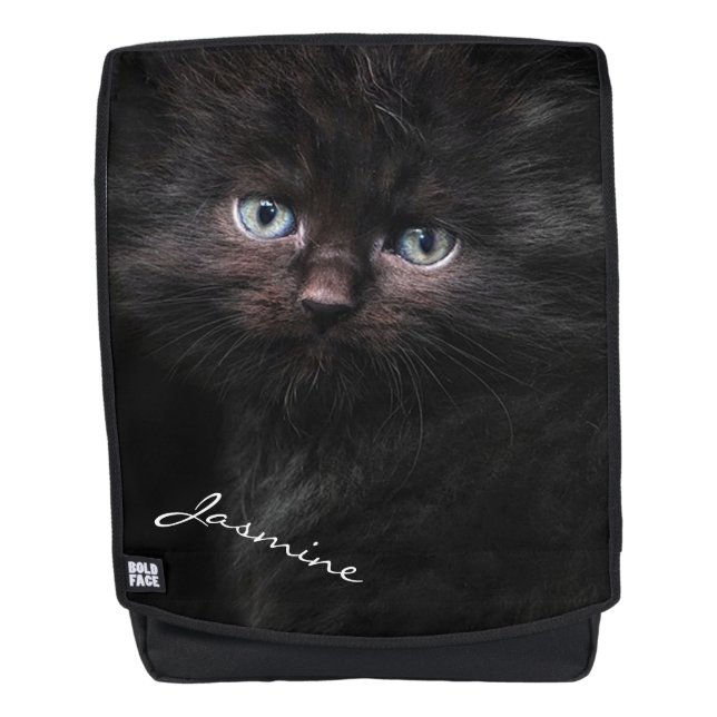 Black Kitten Rucksack (Vorderseite)