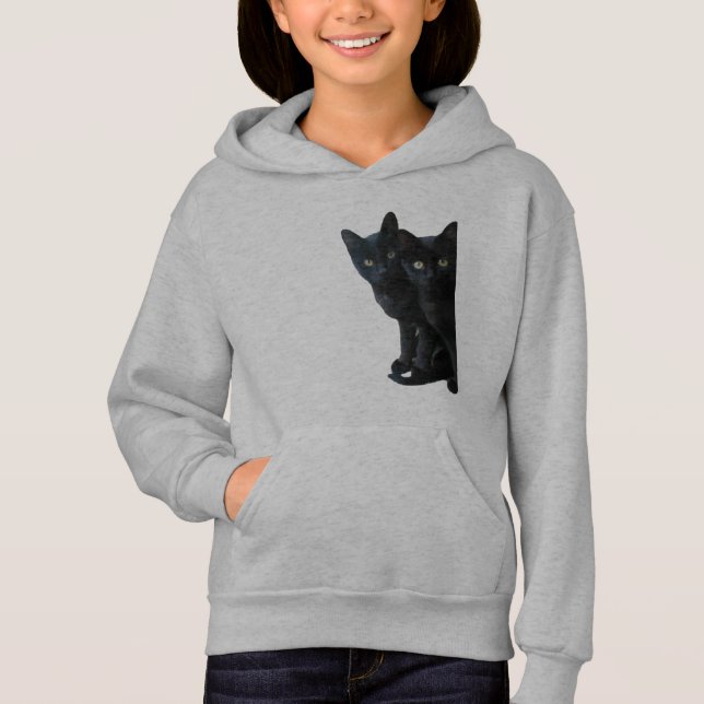 Black Kittens Hoodie (Vorderseite)