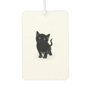 Black kitty Cartoon Autolufterfrischer