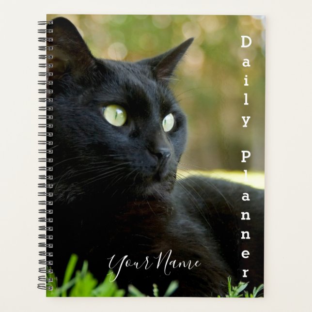 Black Kitty - Daily Planner - HAMbWG Planer (Vorderseite)