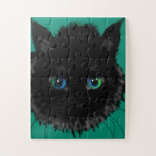 Black Kitty Puzzle (Vertikal)
