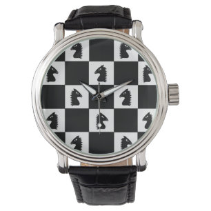 Black Knight Schach Game Armbanduhr