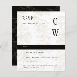 Black Krawatte Hochzeitthema Vintag Gold Damask