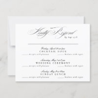 Black Krawatte White Classic Calligraphy Multi-Eve