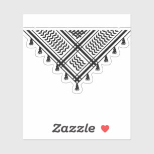 Black Kufiya Aufkleber