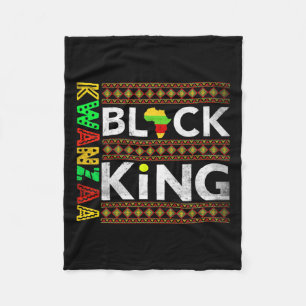Black Kwanzaa King Africa American Men Bruh Man Da Fleecedecke