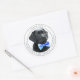 Black Lab Blue Boy Baby Dusche Danke Runder Aufkleber (Umschlag)