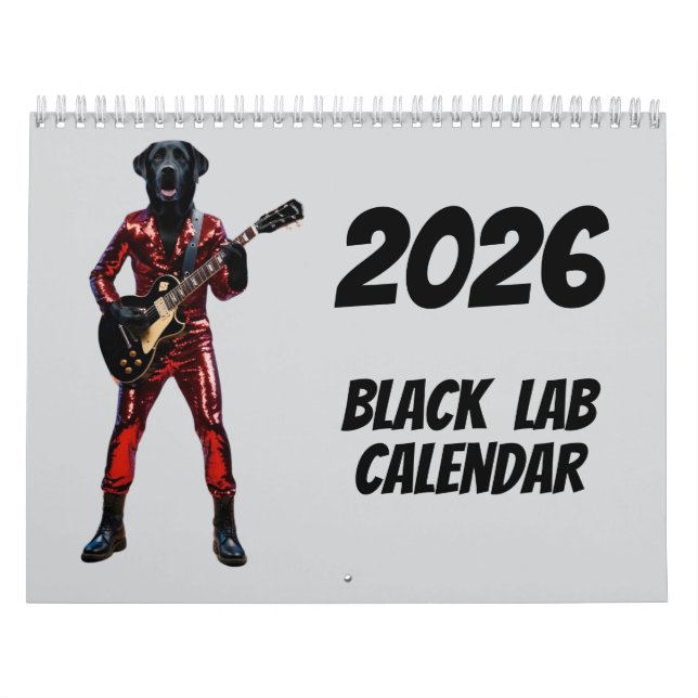 Black Lab Calendar Kalender (Titelbild)