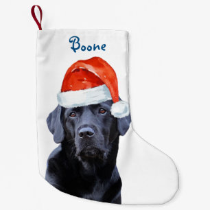 Black Lab Christmas - Santa Dog Niedlich Labrador Kleiner Weihnachtsstrumpf
