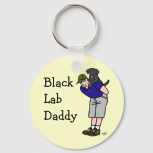 Black Lab Daddy Schlüsselanhänger