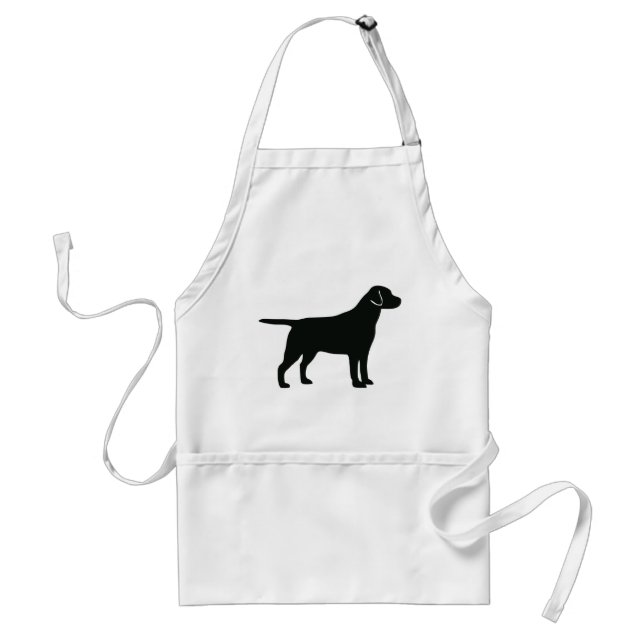 Black Lab Dog Apron Schürze (Vorne)