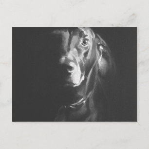 Black Lab Dog Watercolor von Paul Jackson Postkarte