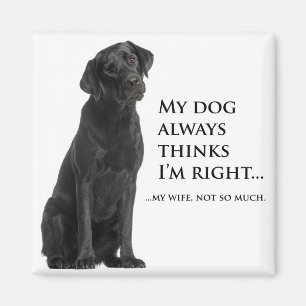 Black Lab / Ehefrau Magnet