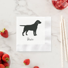 Black Lab Hund Name Napkins hinzufügen Serviette