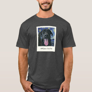 Black Lab Hund Personalisiertes Foto und Text für T-Shirt