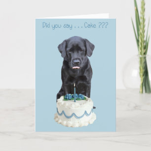 Black Lab Jeden Anlaß Card - Hundekuchen Geburtsta Karte