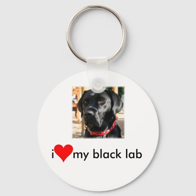 black lab key chain schlüsselanhänger (Vorderseite)
