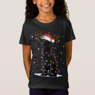 Black Lab Labrador Hund Weihnachtslicht Weihnachte T-Shirt