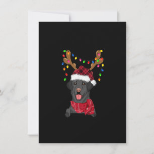Black Lab Labrador Weihnachtsbaum Light Pajama Dog Einladung