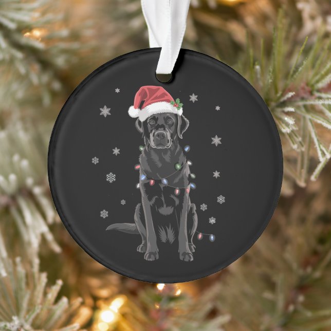 Black Lab Labrador Weihnachtsbaum Light Pajama Dog Ornament (Baum)