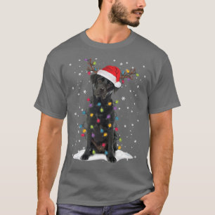 Black Lab Labrador Weihnachtsbaum Light Pajama Dog T-Shirt
