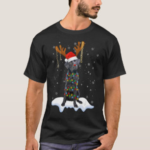 Black Lab Labrador Weihnachtsbaum Light Pajama Dog T-Shirt