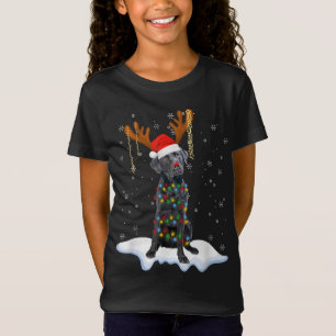 Black Lab Labrador Weihnachtsbaum Light Pajama Dog T-Shirt