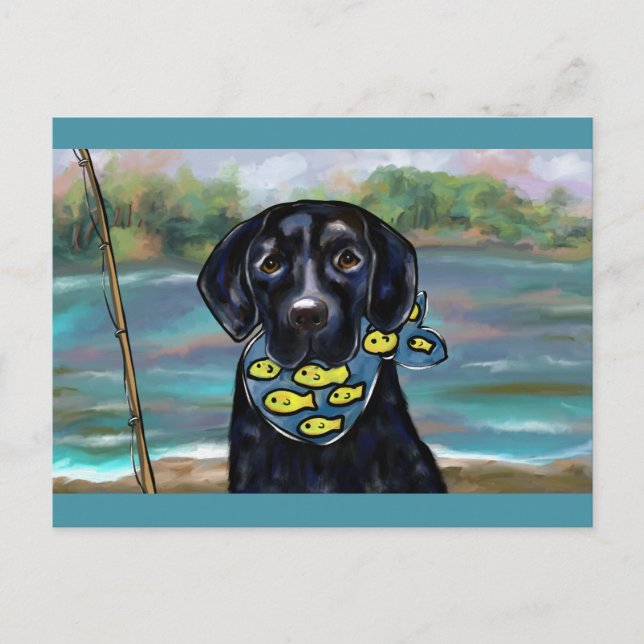 BLACK LAB POSTKARTE (Vorderseite)
