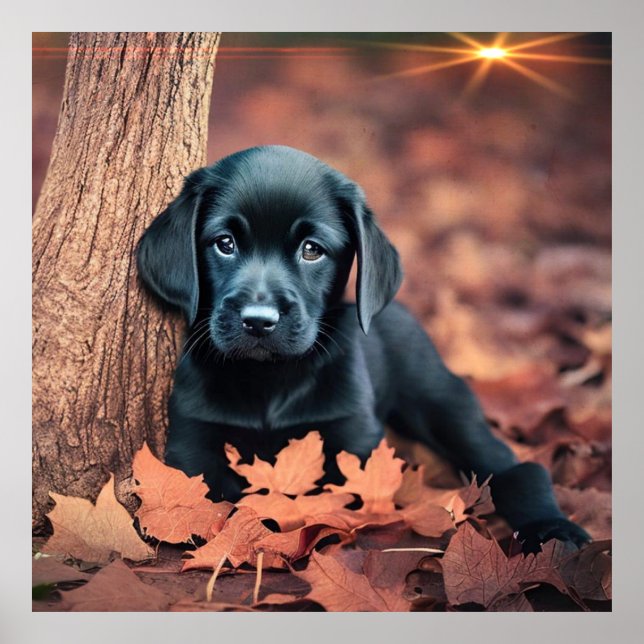 Black Lab Puppy Poster (Vorne)