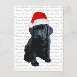 Black Lab Santa Dog Frohe Weihnachten - Labrador H