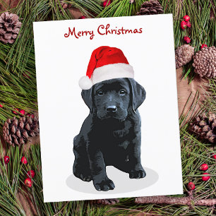 Black Lab Santa - Frohe Weihnachten - Labrador Hun