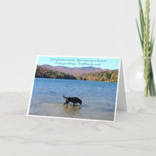 Black Lab Sympathy Card - Hund Beileid - Heimtierv Karte