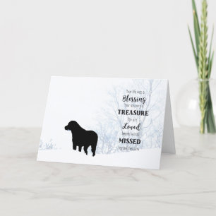 Black Lab Sympathy Card - Hund Beileid - Heimtierv Karte