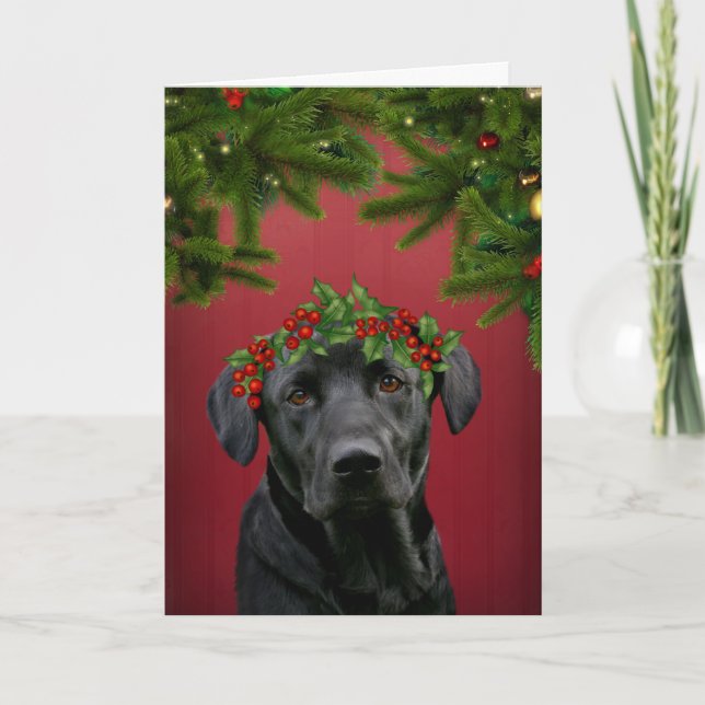 Black Lab Weihnachten (Vorderseite)