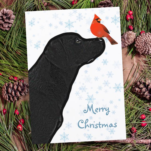 Black Lab Weihnachten Kardinal - Labrador Niedlich (Von Creator hochgeladen)